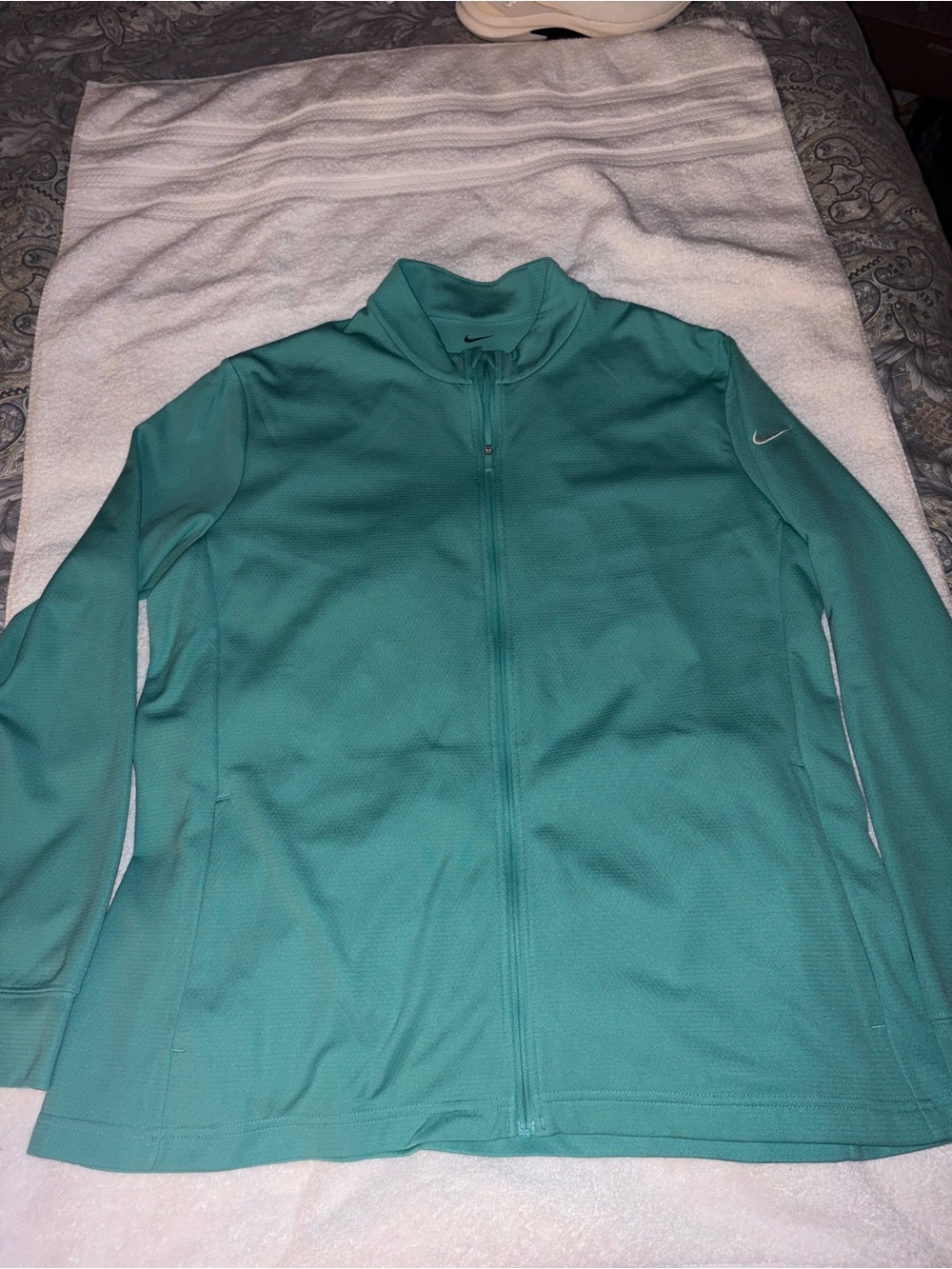 Nike Women's Teal Zip-Up Utility Jacket